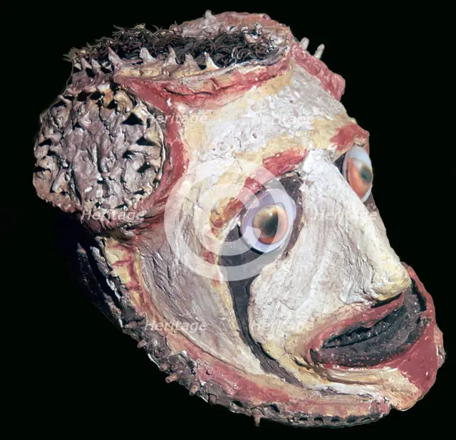 Skull of a dead Rain-Maker from New Ireland. Artist: Unknown