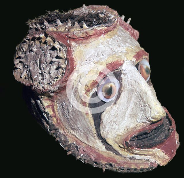 Skull of a dead Rain-Maker from New Ireland. Artist: Unknown