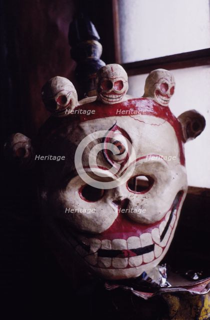 Skull mask, Ladakh, India, 1988. Creator: Amanda Waite.