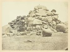 Skull Rock, (Granite) Sherman Station, Laramie Mountains, 1868/69. Creator: Andrew Joseph Russell