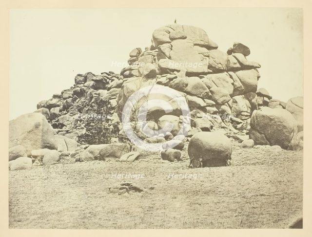 Skull Rock, (Granite) Sherman Station, Laramie Mountains, 1868/69. Creator: Andrew Joseph Russell.
