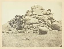Skull Rock, (Granite) Sherman Station, Laramie Mountains, 1868/69. Creator: Andrew Joseph Russell