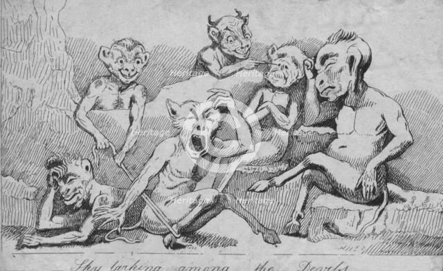 'Sky larking among the Devils', c19th century. Artist: Unknown.