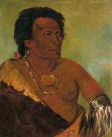 Sky-se-ró-ka, Second Chief of the Tribe, 1834. Creator: George Catlin