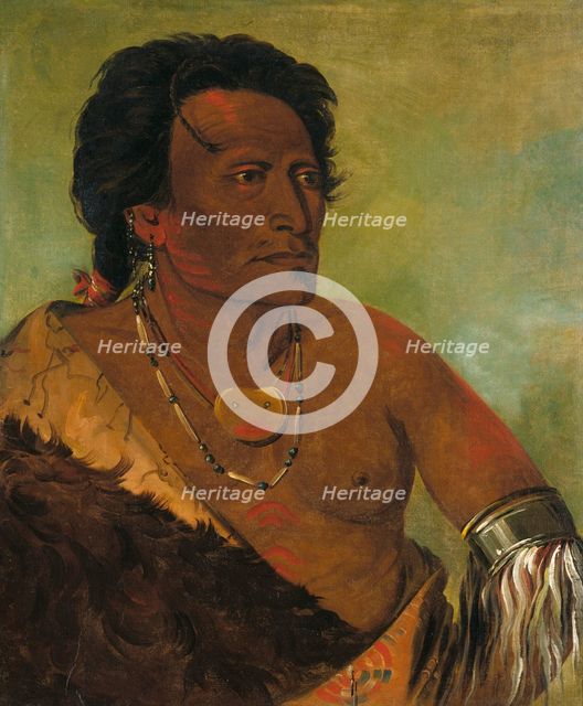 Sky-se-ró-ka, Second Chief of the Tribe, 1834. Creator: George Catlin.