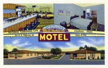 Skyline Motel, Amarillo, Texas, USA, 1951