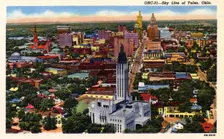 Skyline of Tulsa, Oklahoma, USA, 1948