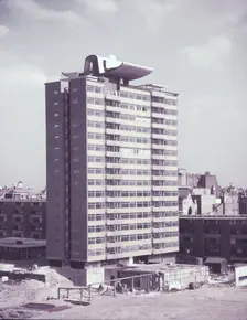 Skyscraper flats, City of London, c1955. Creator: Arthur Charles Kirby Ware