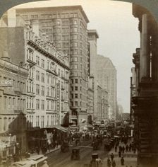 Skyscrapers, Randolph Street, Chicago, Illinois, USA, c late 19th century.Artist: Underwood & Underwood