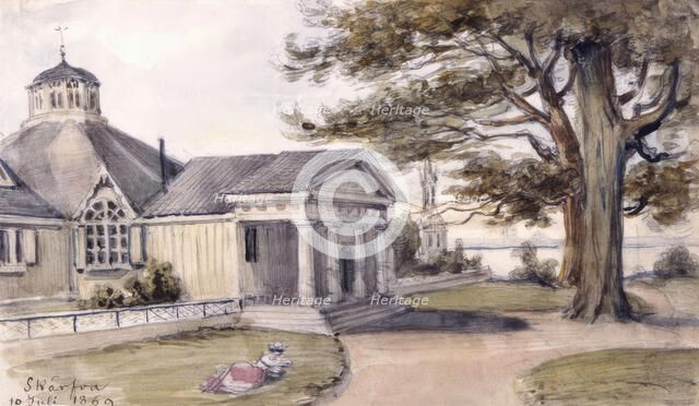 Skärva mansion, Blekinge, 10 July 1869. Creator: Fritz von Dardel.