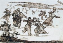Skaters between 1812 and 1823. Artist: Francisco Goya