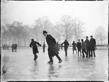 Skaters, Kensington Gardens, Hyde Park, City of Westminster, Greater London Authority, 1903. Creator: Katherine Jean Macfee