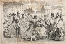 Skating at Boston, 1859. Creator: Winslow Homer (American, 1836-1910)
