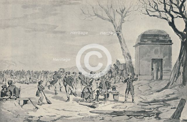'Skating in Hyde Park, 1807', 1920. Artist: John Augustus Atkinson.