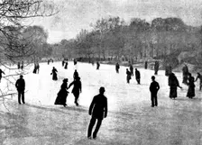 Skating in London: Regent's Park, 1895. Creator: Russell & Sons
