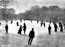Skating in London: Regent's Park, 1895. Creator: Russell & Sons