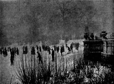 Skating in London: The Serpentine, 1895. Creator: Russell & Sons