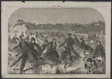 Skating on the Ladies Skating Pond in Central Park, New York, 1860. Creator: Winslow Homer (American, 1836-1910)