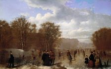 Skating on the Wissahickon, 1875. Creator: Johan Mengels Culverhouse