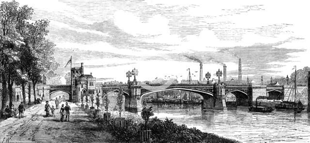 Skeldergate Bridge, York, 1881. Creator: Unknown.
