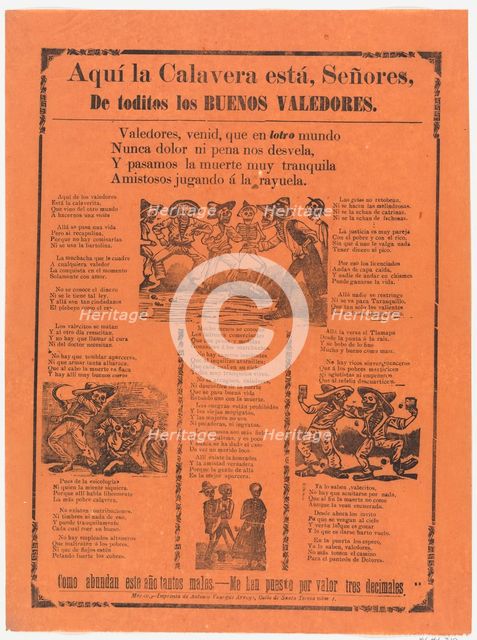 Skeletons of the good defenders, ca. 1900-1910., ca. 1900-1910. Creators: José Guadalupe Posada, Manuel Manilla.