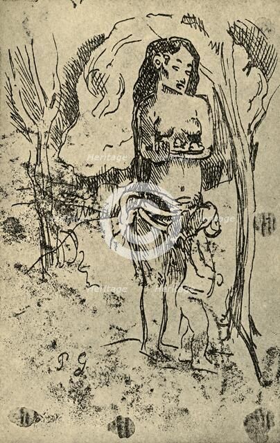 'Sketch', 1936. Artist: Paul Gauguin.