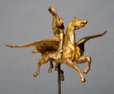 Sketch model of Perseus and Pegasus for the painting Perseus and Andromeda c1890. Creator: Frederic Leighton