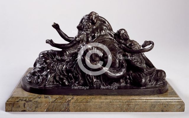 Sketch model for group of figure in the painting 'The Garden of Hesperides', 1892. Creator: Frederic Leighton.