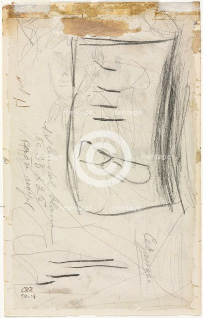 Sketch of Madame Cézanne, 1881/84. Creator: Paul Cézanne (French, 1839-1906).
