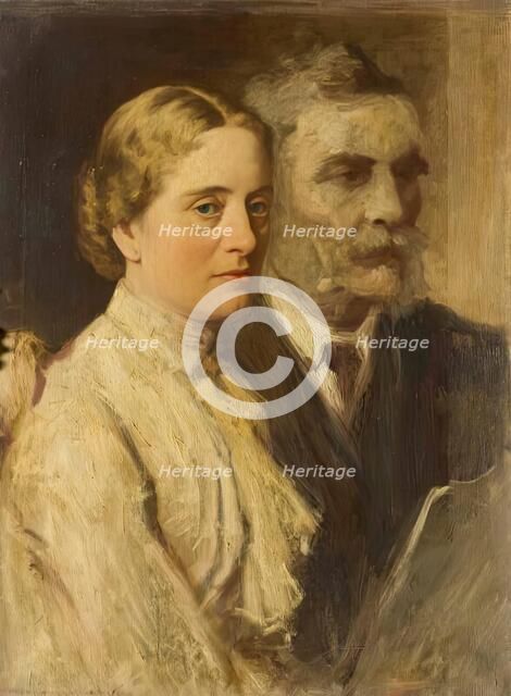 Sketch of Mr and Mrs Orr-Ewing, 1884. Creator: George Reid.