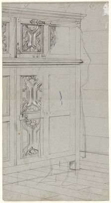 Sketch of a Cabinet, n.d. Creator: Henry Stacy Marks