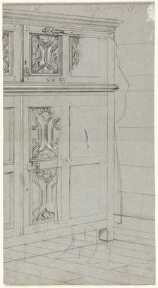 Sketch of a Cabinet, n.d. Creator: Henry Stacy Marks