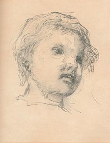 Sketch of a child, c1920. Artist: Matthias Marris