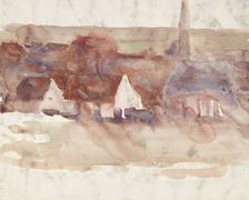Sketch of a cityscape, 1870-1935. Creator: Max Liebermann