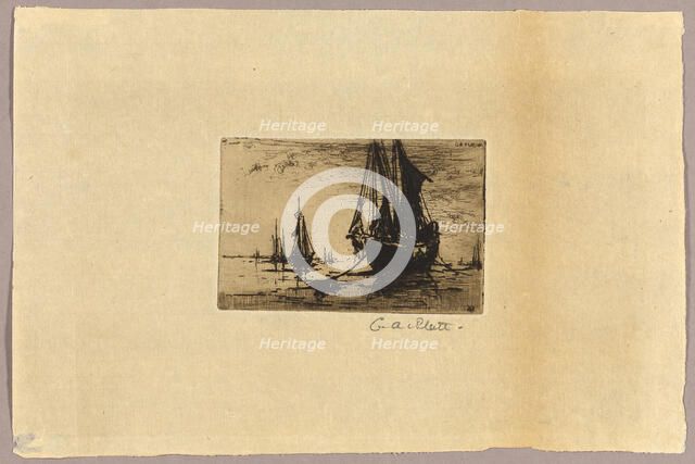 Sketch of a Boat, 1881. Creator: Charles A. Platt.