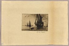 Sketch of a Boat, 1881. Creator: Charles A. Platt