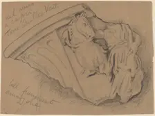 Sketch of a Fragment from a Wall in Capri, c. 1897. Creator: Elihu Vedder