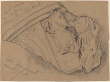 Sketch of a Fragment from a Wall in Capri, c. 1897. Creator: Elihu Vedder