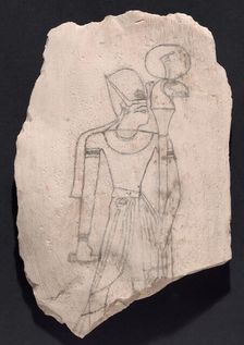 Sketch of a King, Egypt, New Kingdom, Dynasty 19-20 (about 1295-1069 BCE). Creator: Unknown