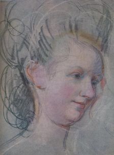 Sketch of a Lady's Head c1791. Artist: John Russell