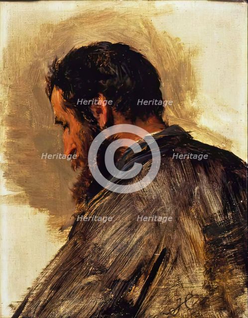 Sketch of a Man's Head (James Black), 1881. Creator: James Clarke Hook.
