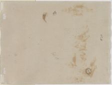 Sketch of a Man with Upraised Arm and Sketch of a Helmet, 1878. Creator: Édouard Detaille (French, 1848-1912)