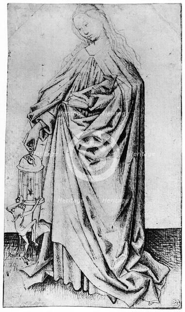 Sketch of a saint, 1913.Artist: Rogier Van der Weyden