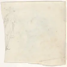 Sketch of a Standing Man [verso], 1827. Creator: William Sidney Mount