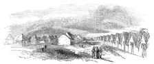 Sketch of a portion of the camp at St. Omer, 1854. Creator: Unknown