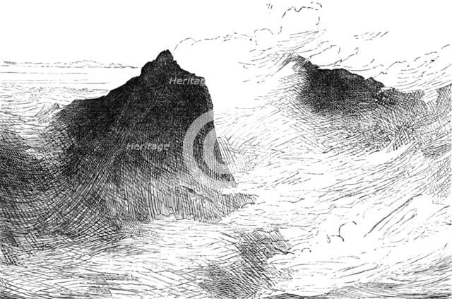 Sketch of a picture in the Royal Academy Exhibition: Mountain Tops, J. M'Whirter, A.R.A., 1881. Creator: Unknown.