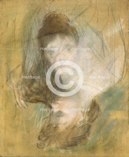 Sketch of a Woman, 1885/1890. Creator: Jean Louis Forain.