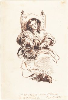 Sketch of a Woman, 1828. Creator: Richard Parkes Bonington