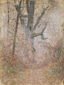 Sketch of Autumn Forest, 1880-1900. Creator: Ladislav Mednyanszky