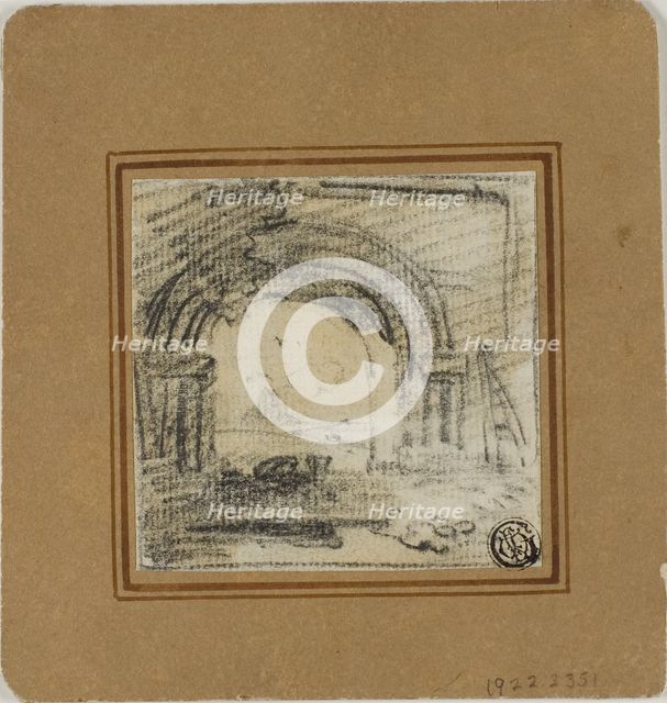 Sketch of an Arch, n.d. Creator: Richard Wilson.